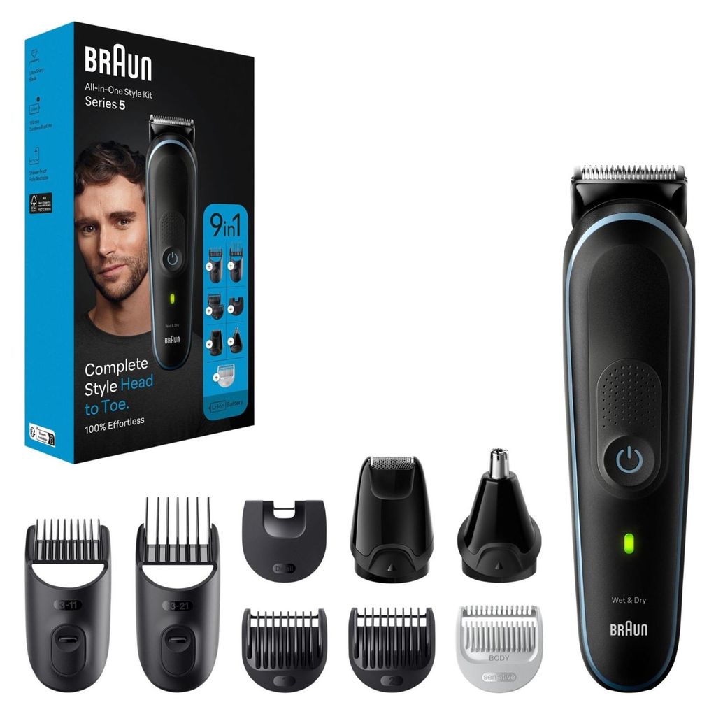 Tondeuse pour le corps tout-en-un Braun Multigroom 9-en-1 Image du produit 