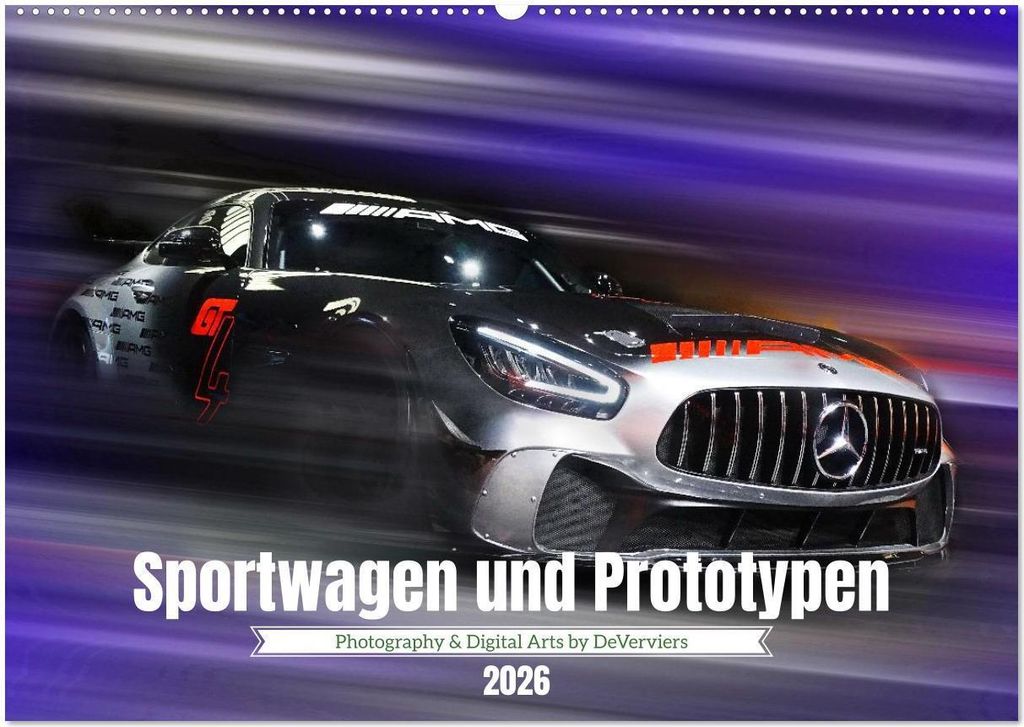 Sportwagen und Prototypen (Wandkalender 2026 DIN A2 quer), CALVENDO Monatskalender