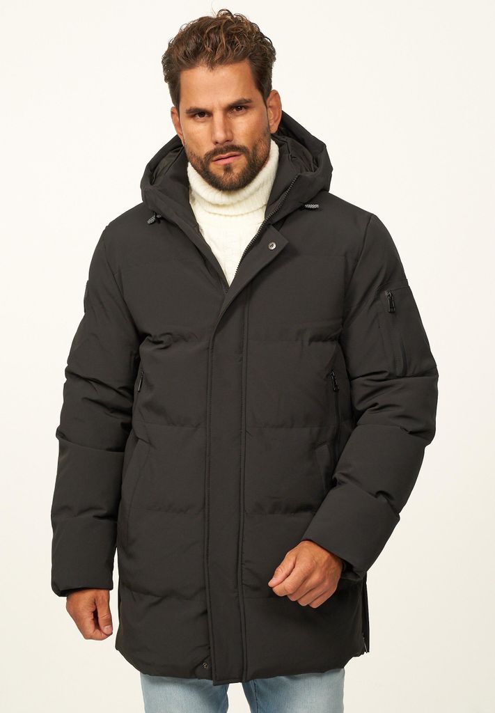 OneRedox Herren Parka mit Kapuze als Winterjacke Steppjacke Herren warme Pufferjacke Windbreaker - Wintermantel