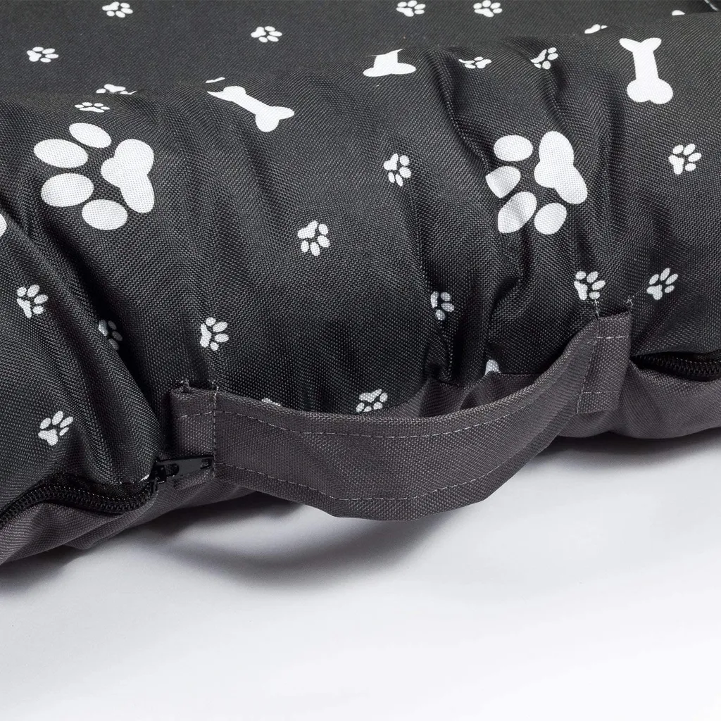 Letto per Cani Resistente Codura 80x65 cm: Cuccia Nera per Esterni - 4