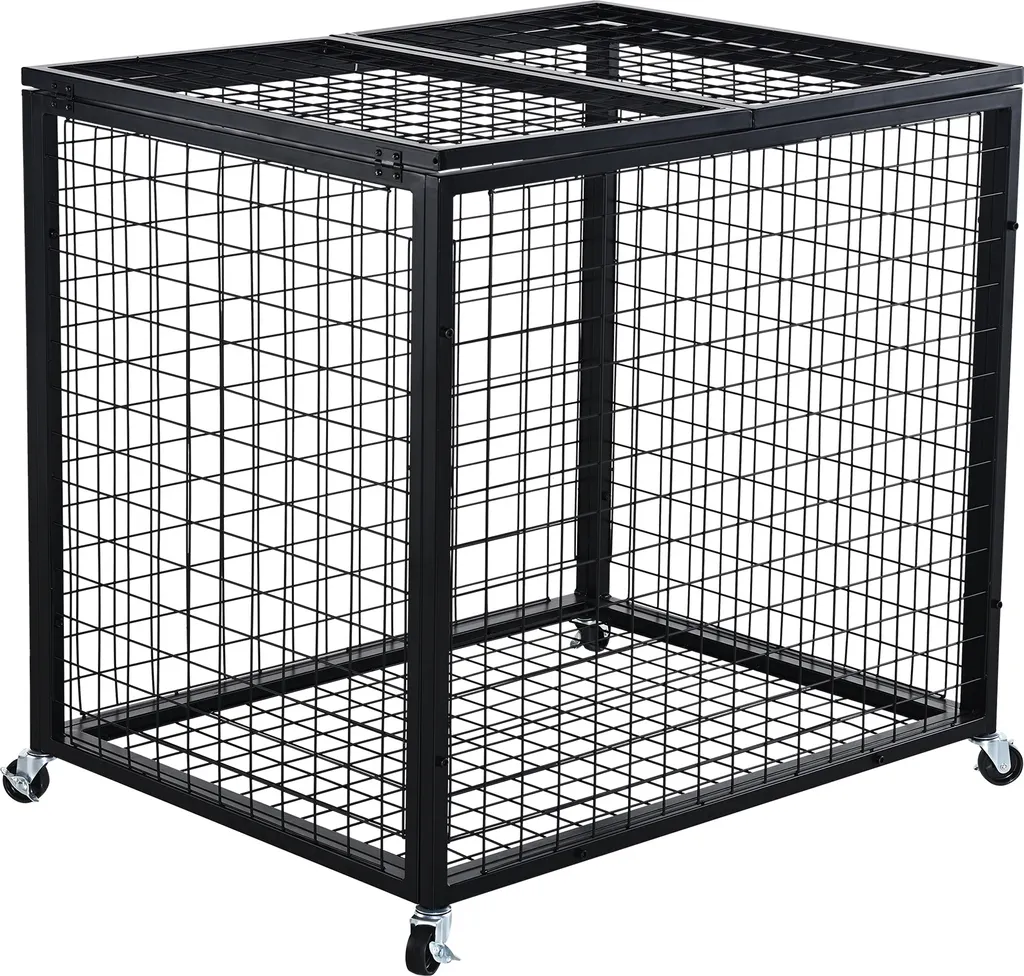 Chariot de sport verrouillable en acier robuste pour intérieur-extérieur