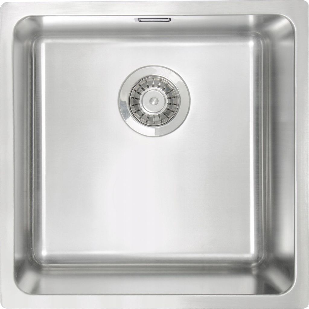 Lavello in acciaio inox da incasso 44x44 cm, spazzolato, Immagine del prodotto 