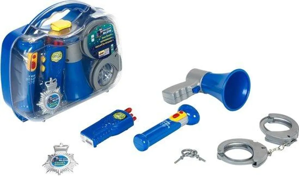 Set policier interactif 5-en-1 avec lampe LED et talkie-walkie sonore
