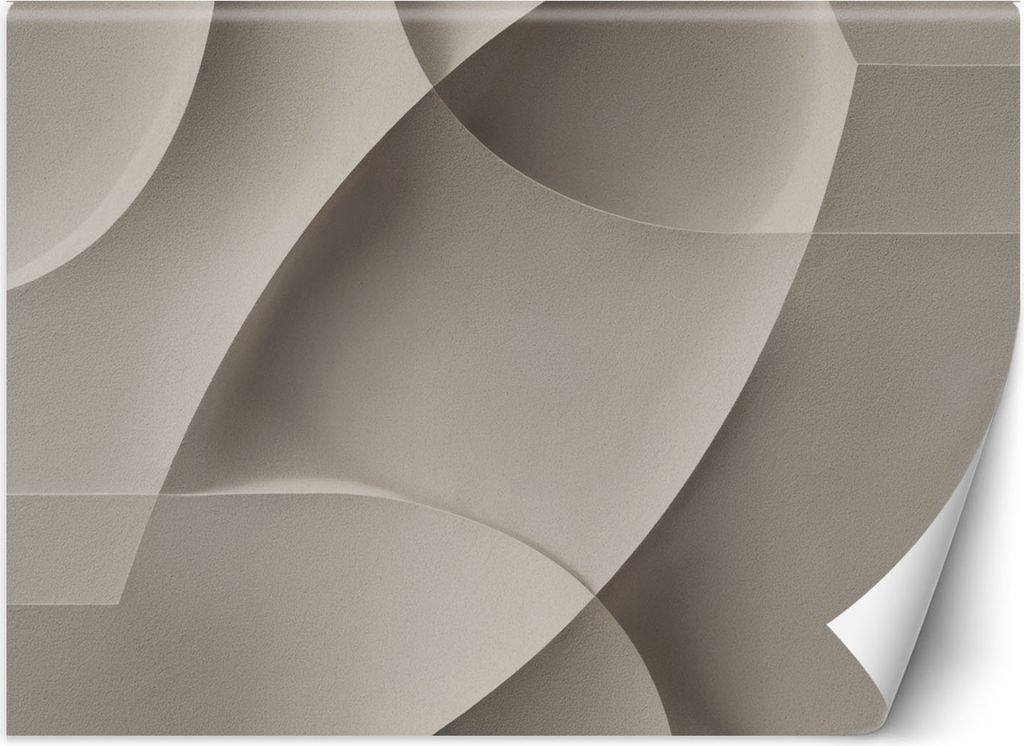 Vlies fototapete Geometrische Abstraktion 400x280 cm Feeby Grau inkl. Kleber einfache Montage