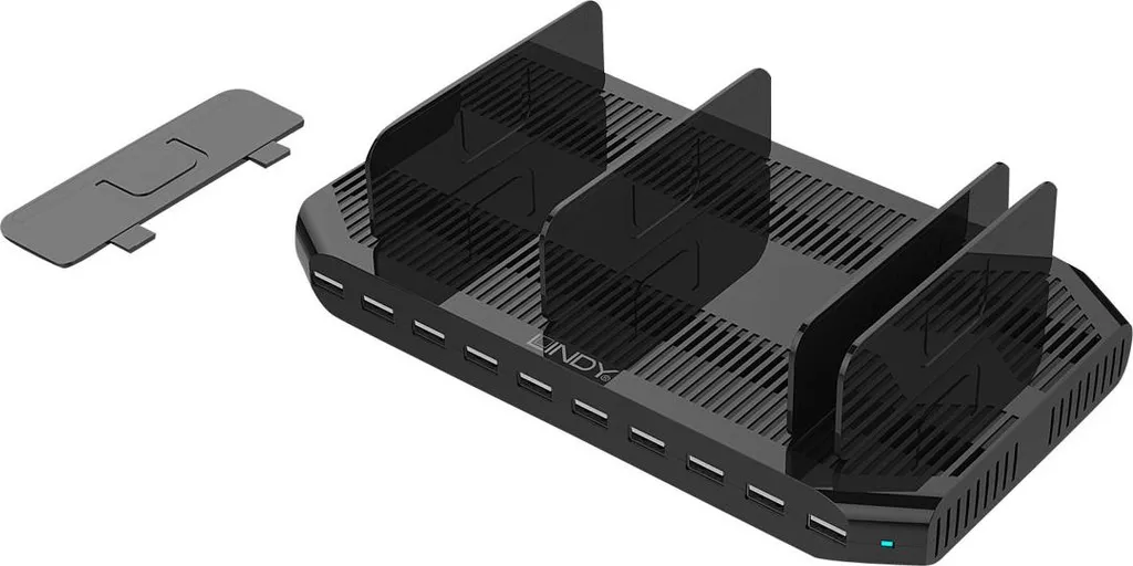 Station de charge USB Lindy pour éliminer les multiprises au bureau - 6