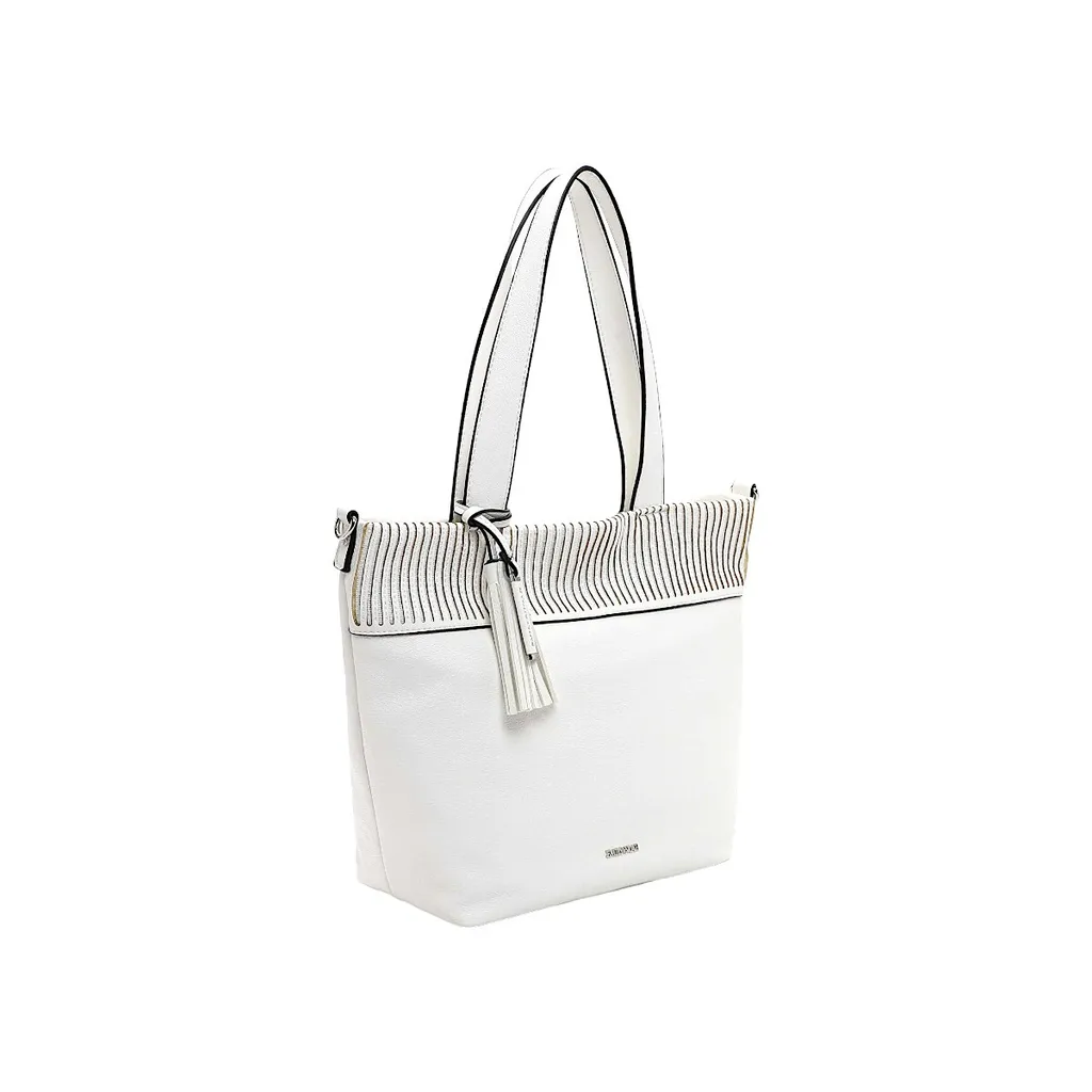 Emily & Noah Brigitte Sac à main blanc en cuir synthétique taille unique - 3