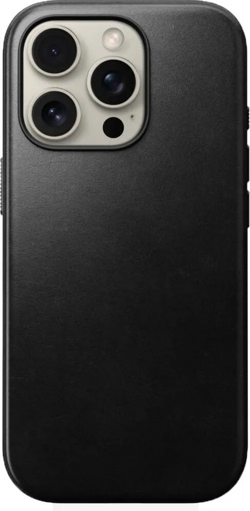 Coque iPhone 16 Pro Max Cuir Nomad Noir : Finissez-en avec les Rayures