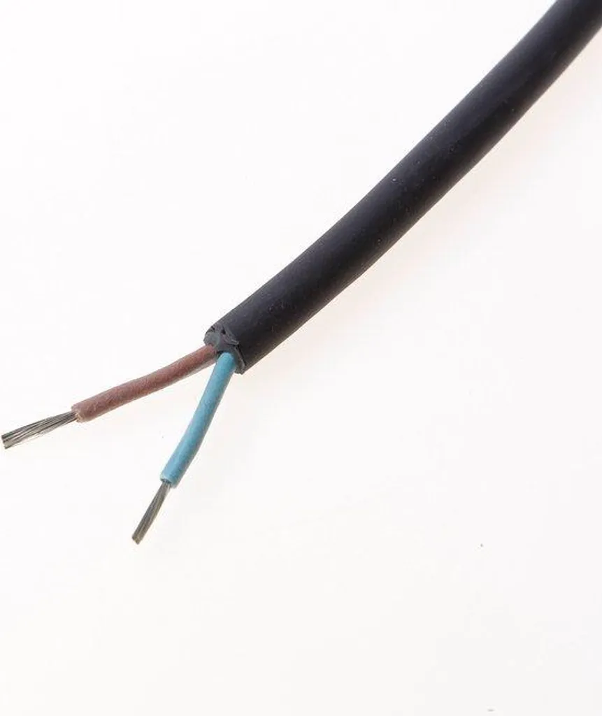 Câble en caoutchouc 2 x 1 mm² résistant à la chaleur gaine H05RN-F