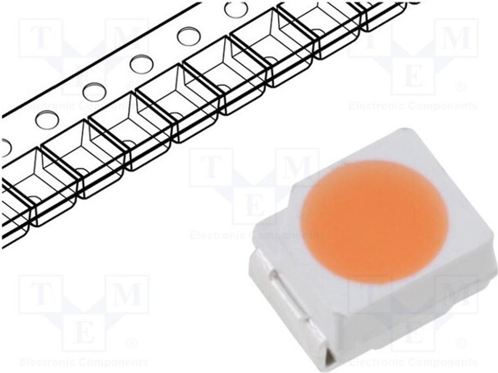 2x LED 8÷8,5lm SMD 3528,PLCC2 3,5x2,8x1,9mm gelb (lemon) 120° OSCL4LS1C1A LED-Dio