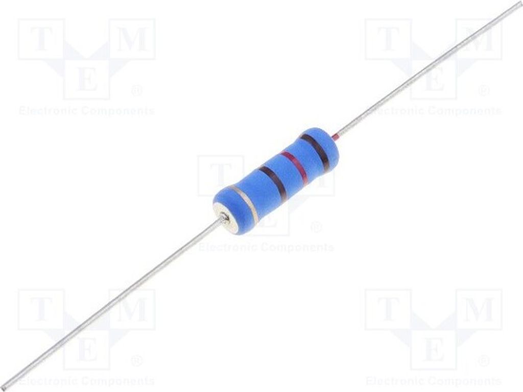 5x Widerstand: power metal Ø5,5x16mm 3W 18Ω THT 5% 350ppm/°C PMR03SJ0180A19 Metalli