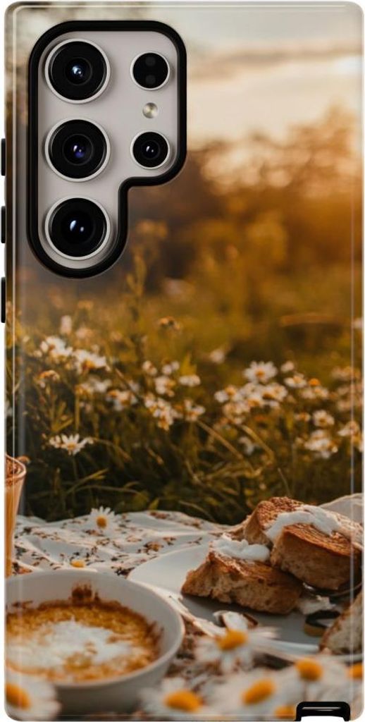 Sonniges Gänseblümchenfeld – Hülle Kompatibel mit Samsung Galaxy S24 Ultra