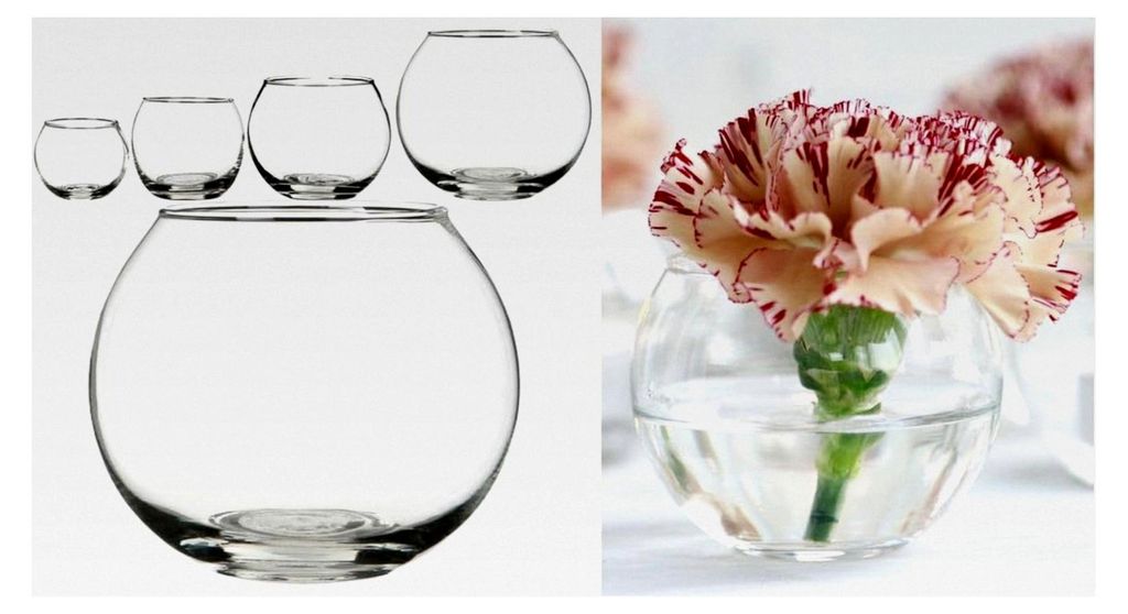 Kugelglas in den Durchmessern 6, 8, 10 und 12cm wählbar | Kugelvase in verschiedenen Größen | Glaskugelvase | Kerzenglas | Rundes Glasgefäß | ...
