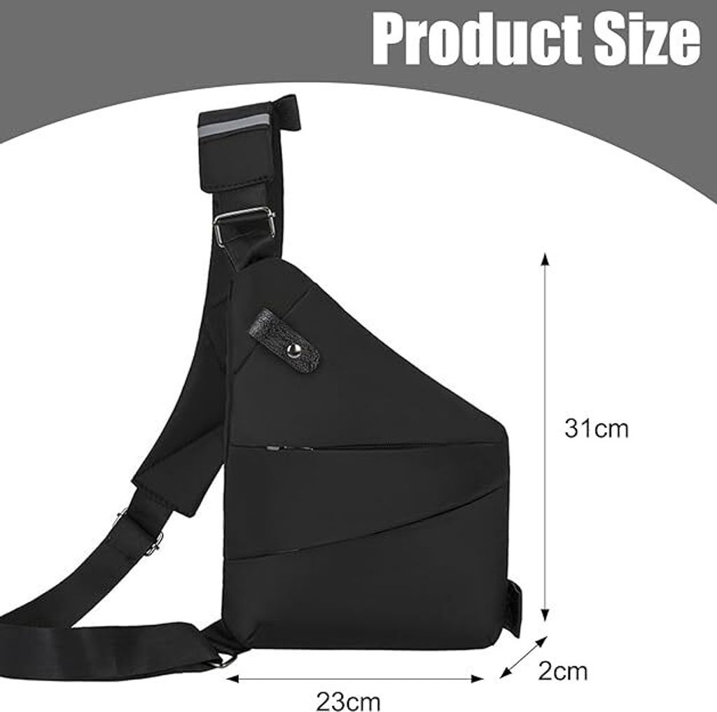 Umhängetasche, Schultertasche, Diebstahlsichere Tasche, Produktbild 9