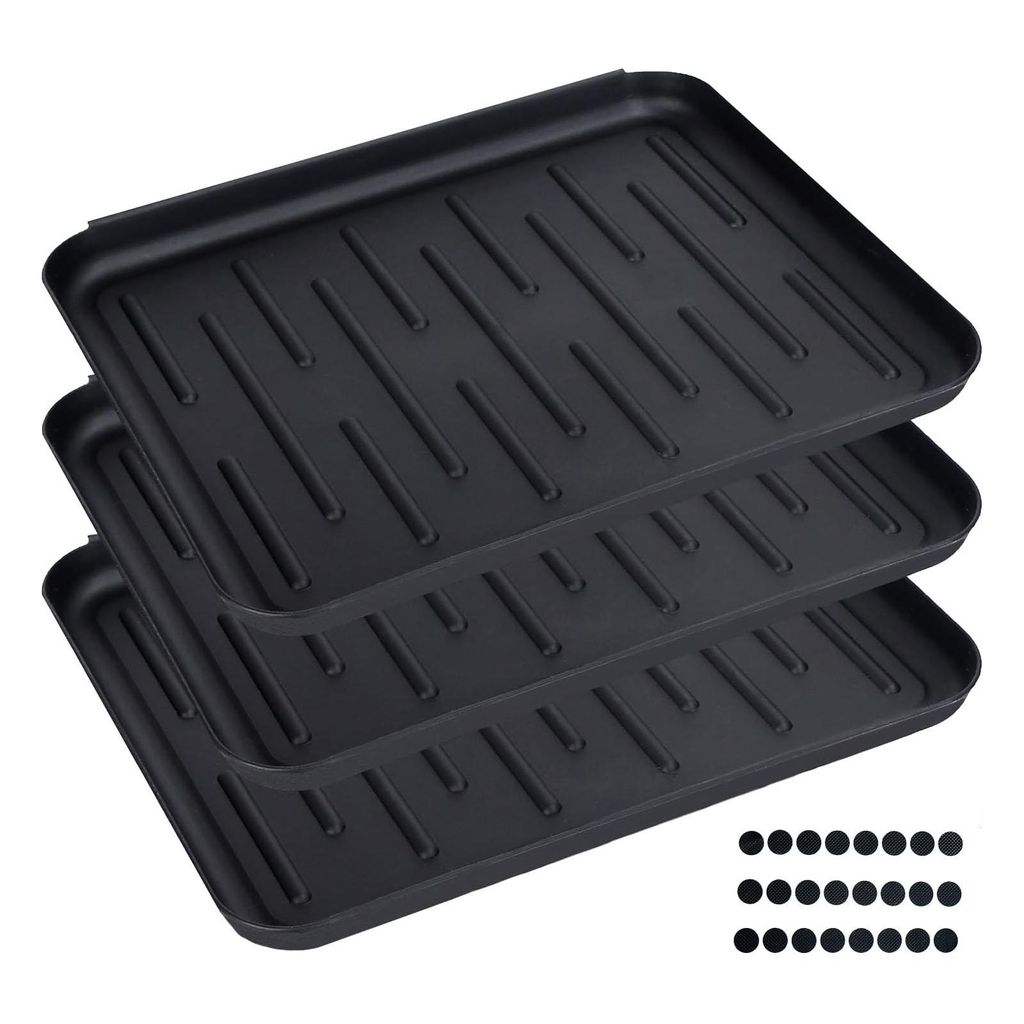 3er Set Schuhablage 37 x 30 cm Schuhabtropfer Produktbild 