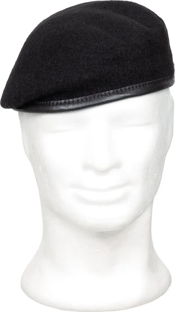 Béret Commando Noir 56 - Ne Glisse Pas, Confortable et Anti-Irritation