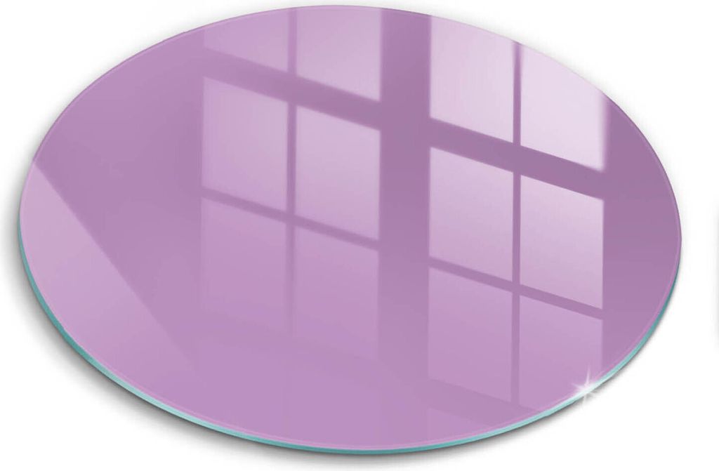 Glasschneideplatte - Herdabdeckplatte - fi30 cm -Schneidebrett - Spritzschutz - Violette Farbe