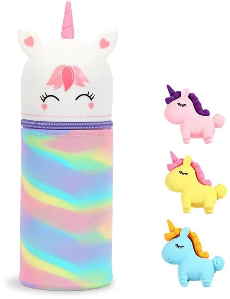 Étui Licorne Antichoc en Silicone - Fini les Fournitures Cassées à l'École