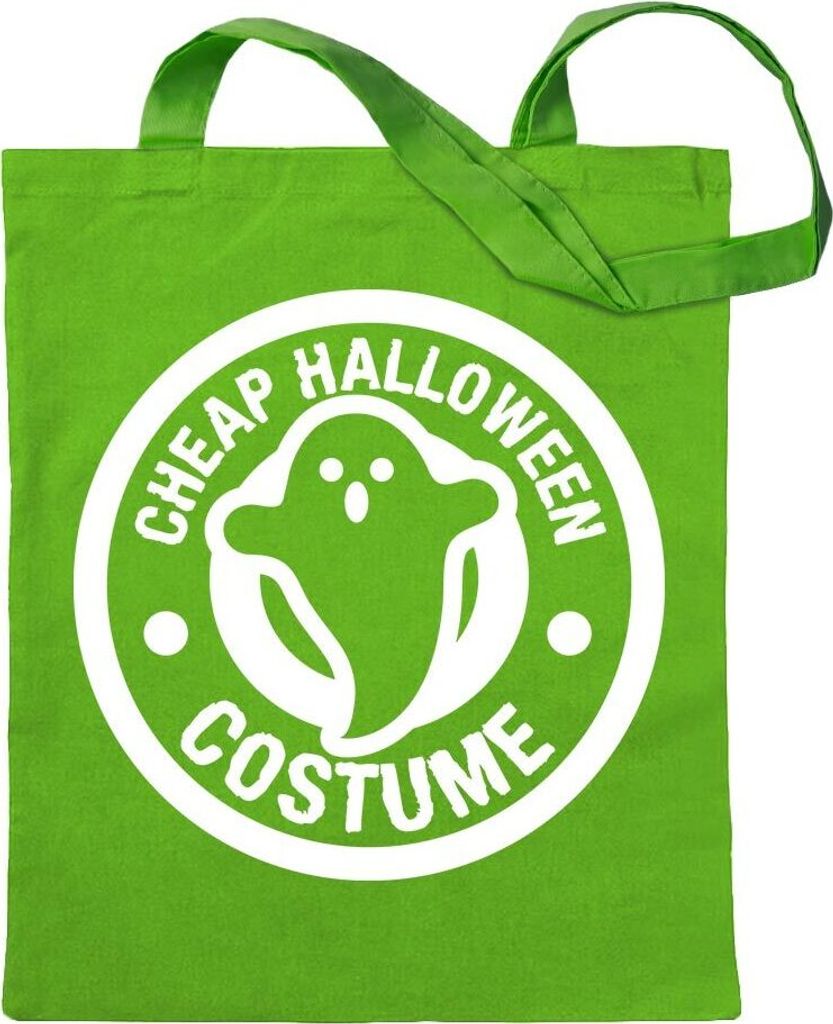 Kiwistar - Baumwolltasche - hellgrün - Cheap Halloween Costume - Tragetasche Stoffbeutel Umhängetasche langer Henkel