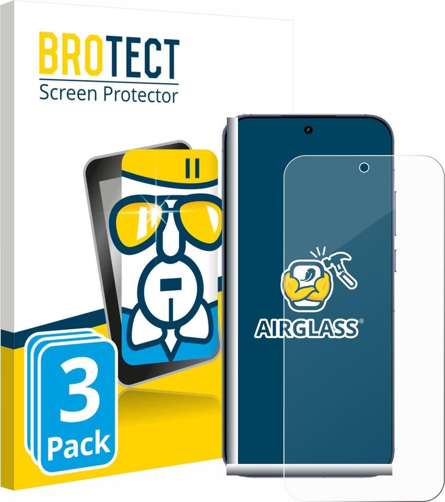 3x BROTECT Schutzglas für realme GT 8 Pro Schutzfolie Panzer Folie Glas Display Schutz klar