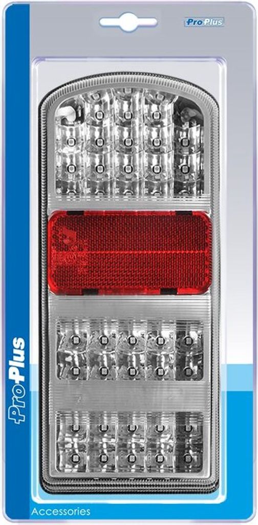 Rückleuchte 5 Funktionen 225x105mm 43LED links im Blister