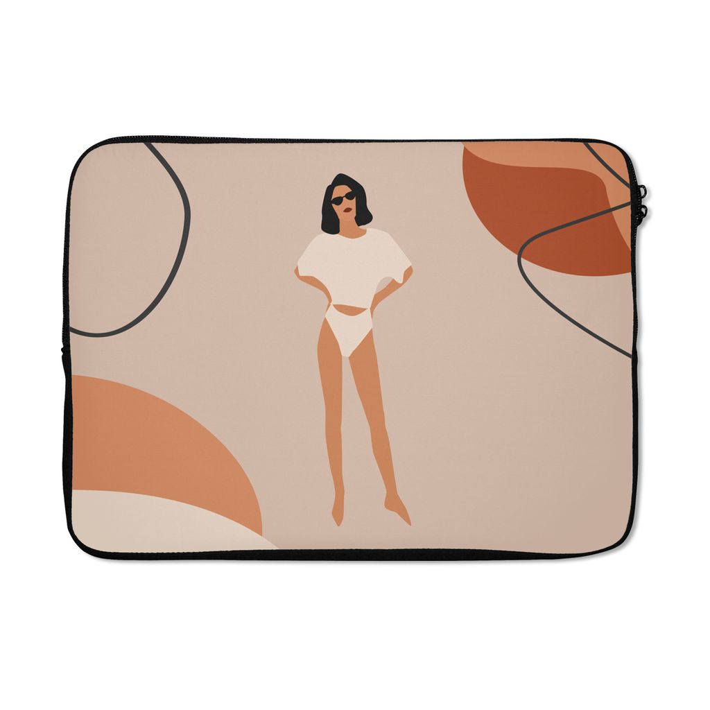 MuchoWow Laptop Hülle 13 Zoll Sommer - Frauen - Minimalismus Laptoptasche - Laptophülle - Sleeve - Rundumschutz