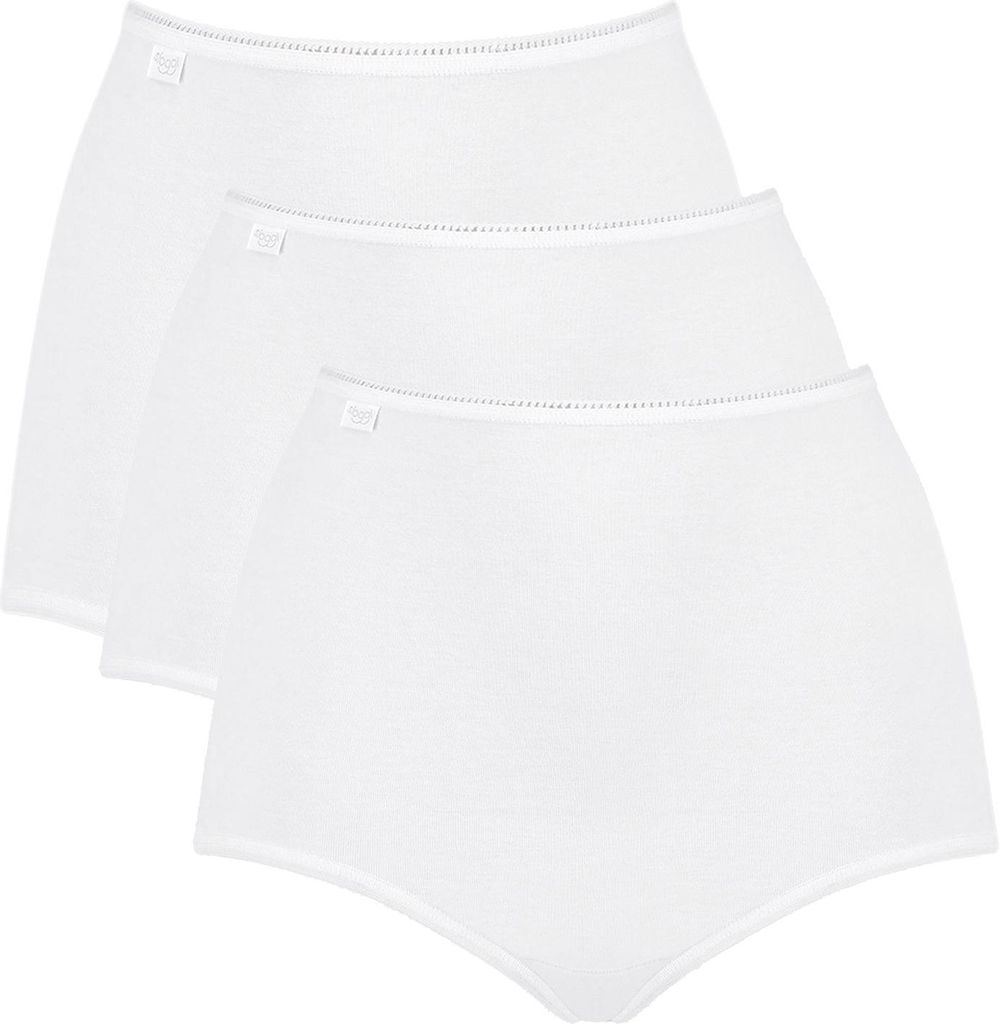 Sloggi Maxi-Slip Baumwolle weiß 3er Pack Gr. 40 Produktbild 