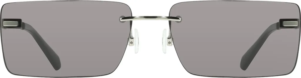 Lunettes de soleil monture métallique noire et verres fumés indice 3