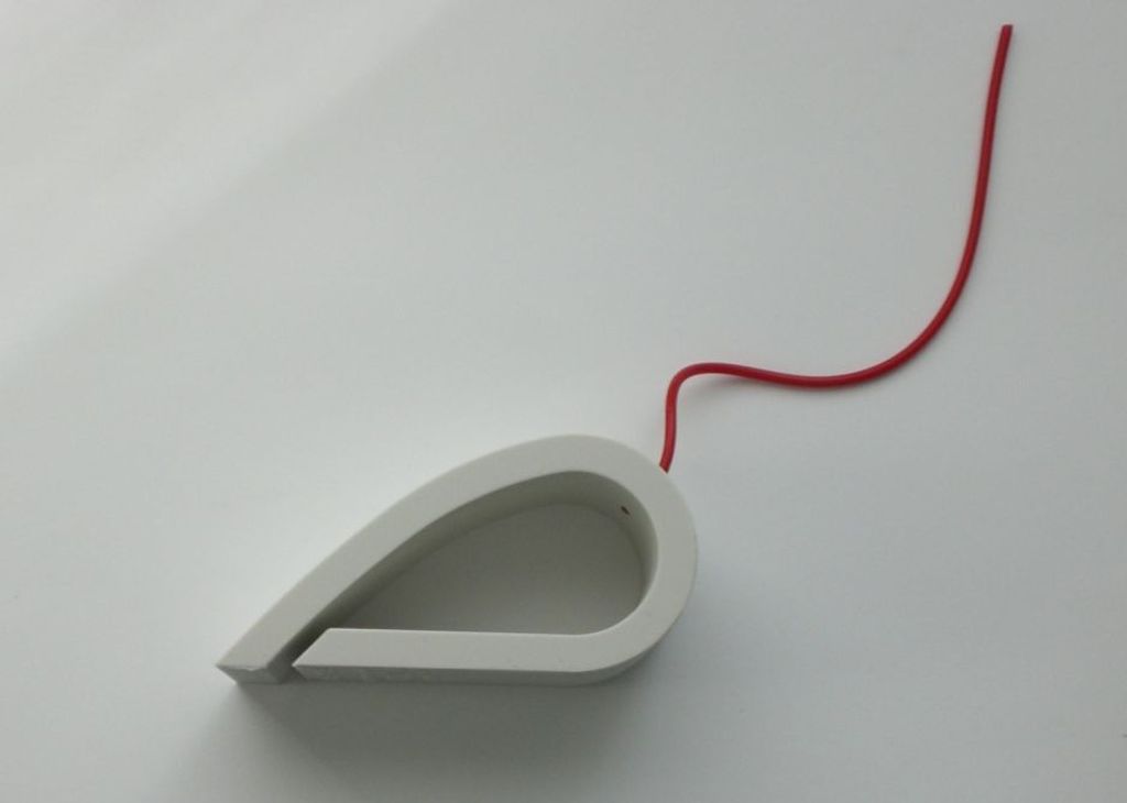 Türstopper Fensterstopper Türkeil House Mouse Artikel-Design grau-rot