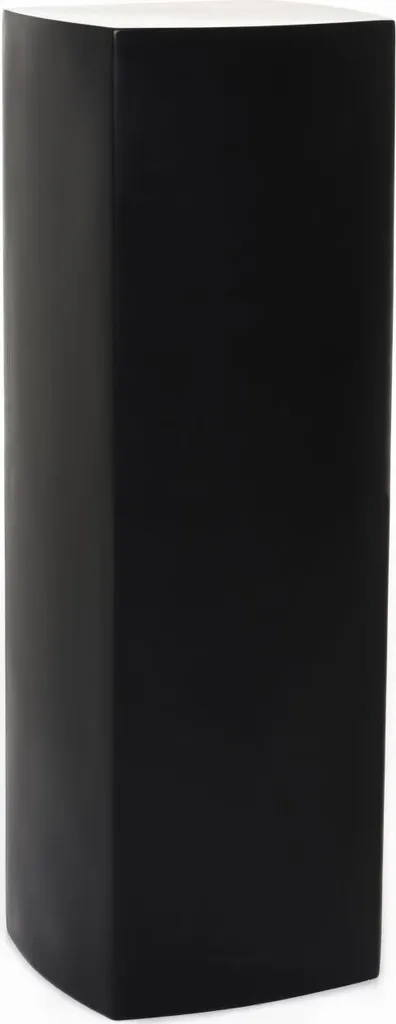 Colonne d'exposition noire mate 100 cm pour décoration de luxe VIVANNO