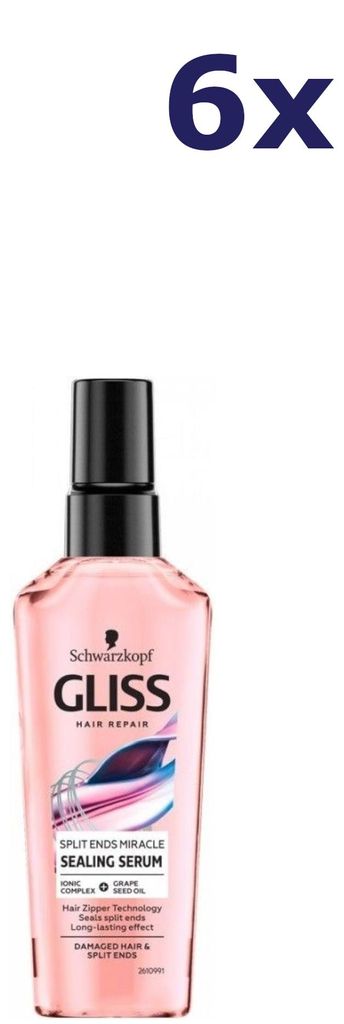 6x Gliss Kur Serum 75ml Split Miracle