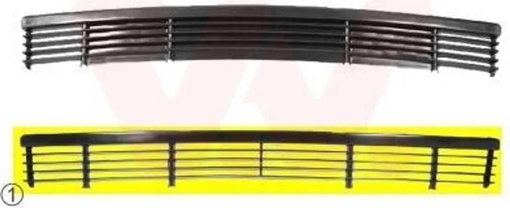 Grille Avant VAN WEZEL 0640599 en ABS Durable pour BMW Série 3 Berline