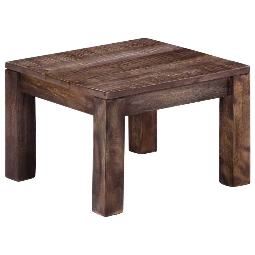 Table basse carrée en bois massif de manguier pour salon moderne - 7