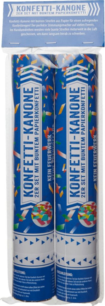 Konfetti Kanone 2er Set Konfetti Bunt