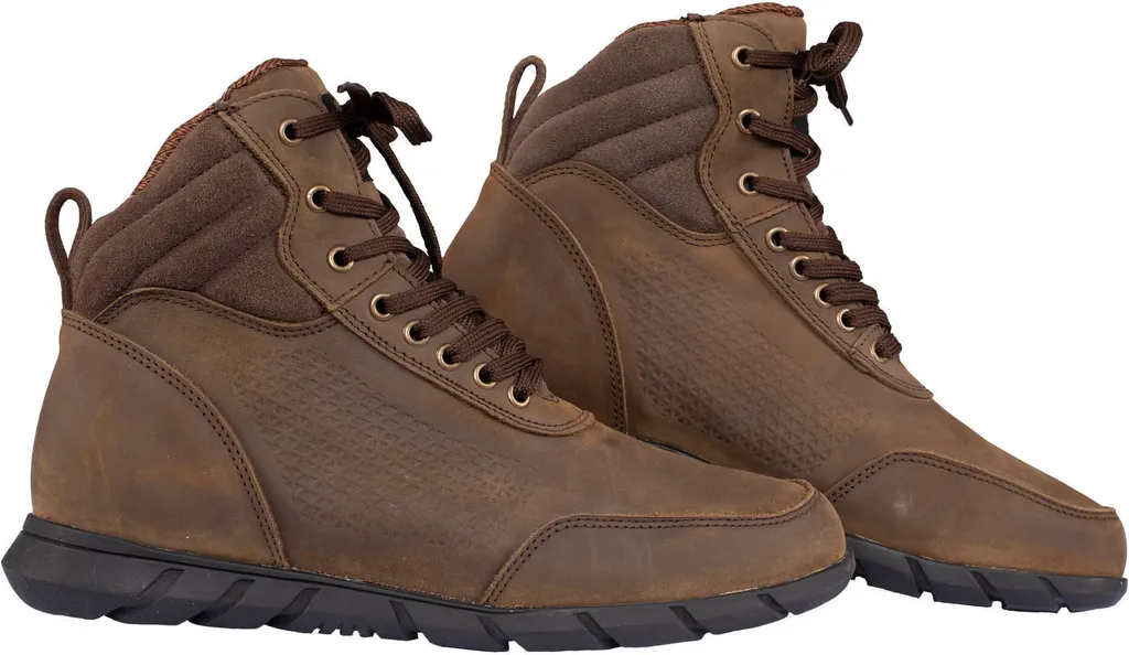 Chaussures Moto Ville et Route Paolo Rusty Stitches Marron en Cuir 44