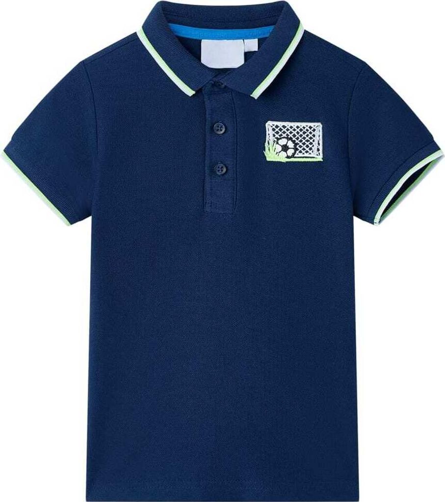 Kinder-Poloshirt Marineblau 128