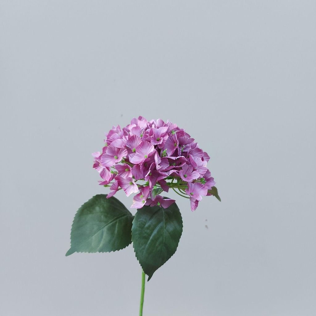 artplants.de Kunstblume Hortensie LOBPURI, violett, 55cm - Künstliche Hydrangea