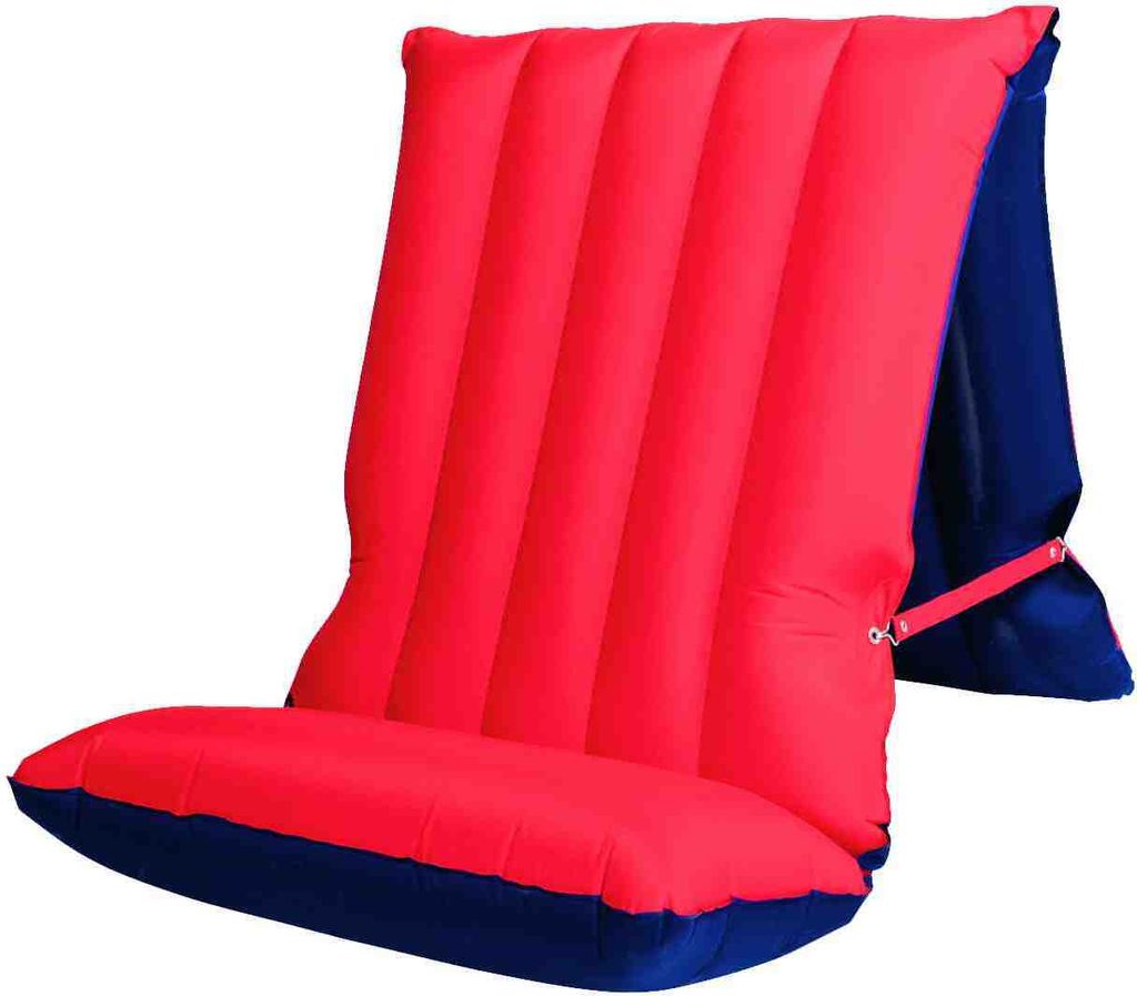 Materasso gonfiabile sedile/sdraio rosso/blu 78032 Immagine del prodotto 