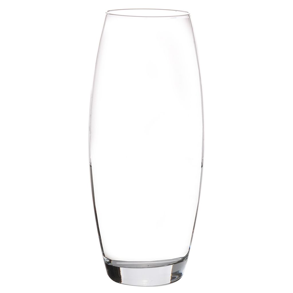 Atmosphera Vase Oval - transparent - Glas - 26 x D11 cm Produktbild 
