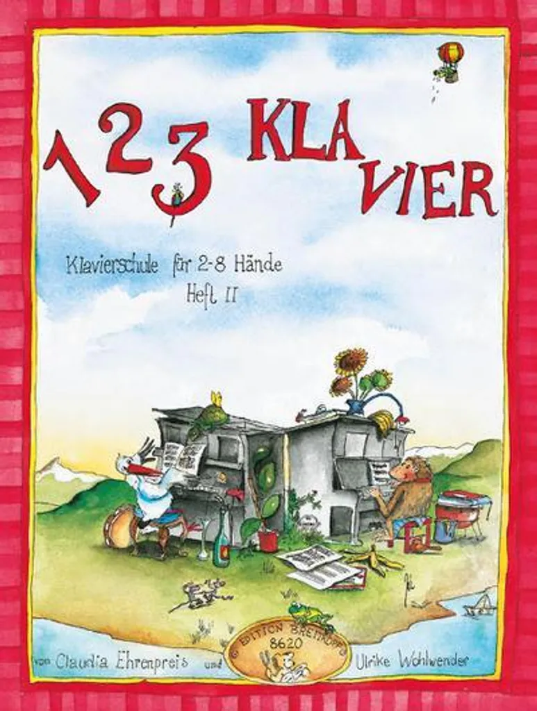 Méthode de Piano pour Débutants 1 2 3 Kla-Vier Heft 2 Manuel Illustré
