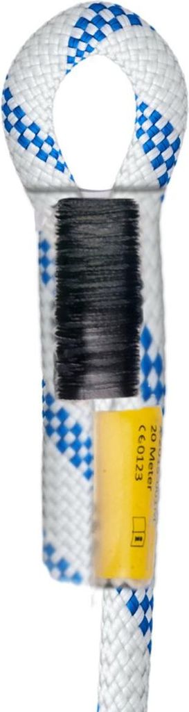 Edelrid Enduro Static 11,0 mm 1-ST, langlebiges Statikseil mit vernähter Endverbindung, Farbe:047 snow, Größe:60m