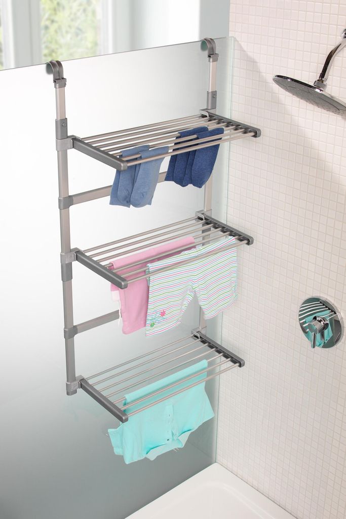 Étendoir à linge pour douche - 3 étages Image du produit 