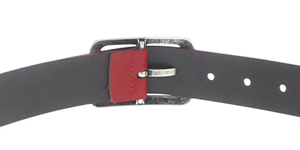 Offerta Cintura Vanzetti Neon Booster Rosso 35mm Vera Pelle W80 - 8