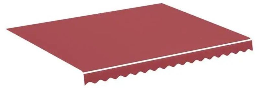 Ersatzstoff für Markise - 3 x 2,5 m - PVC - Wasserdicht - UV-beständig - Staubdicht - Rot