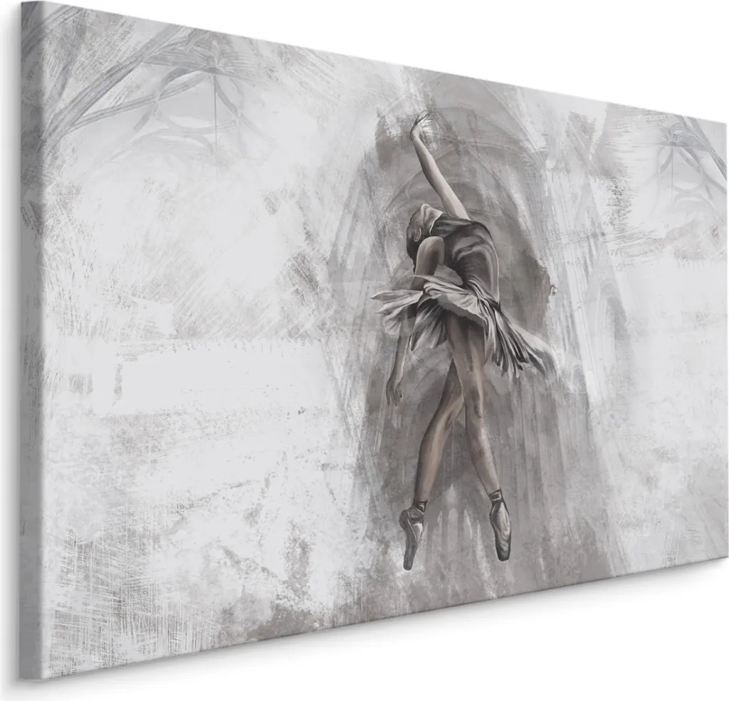 Muralo su tela CANVAS BALLERINA Ballet Painting Art Dance 3D Concrete Abstraction L. 70 cm x H. 50 cm