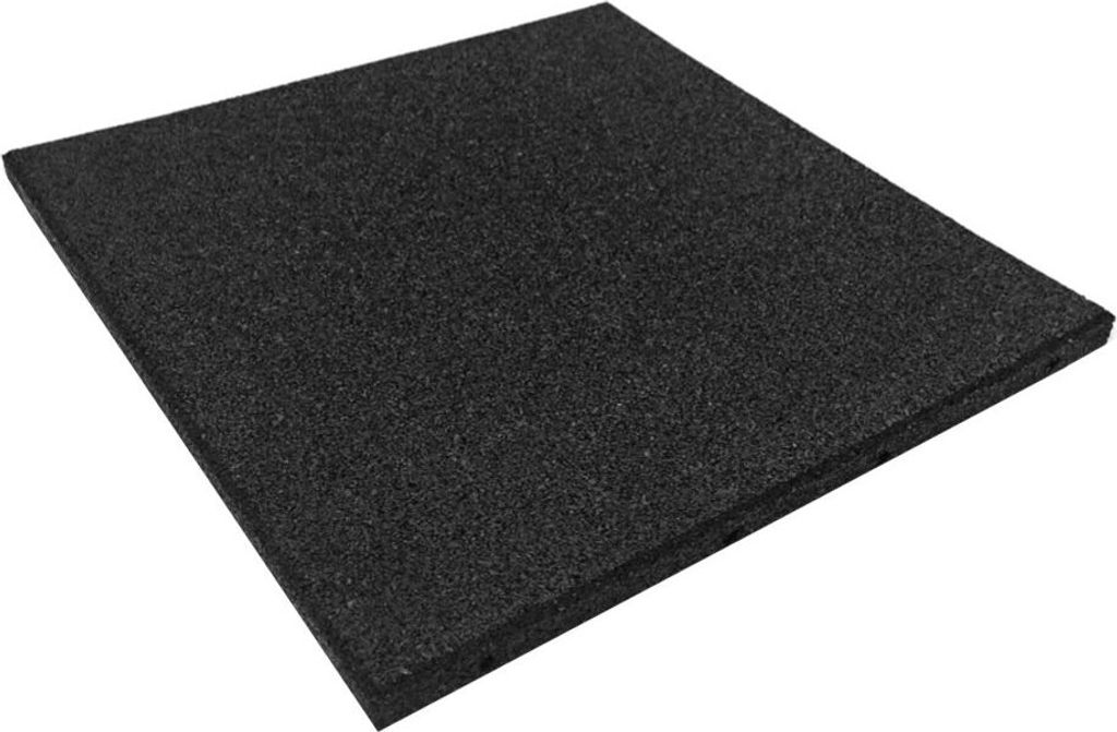 Outdoor Gummifitnessboden 100x100x1,5 cm schwarz Produktbild 