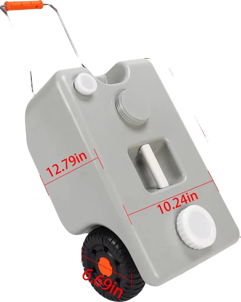 Jerrycan roulant 25L : réservoir d'eau mobile pour camping et extérieur