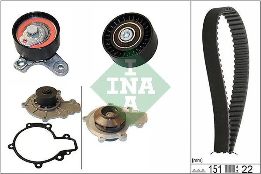 Kit de Distribution avec Pompe à Eau pour Chevrolet Cruze et Opel Antara
