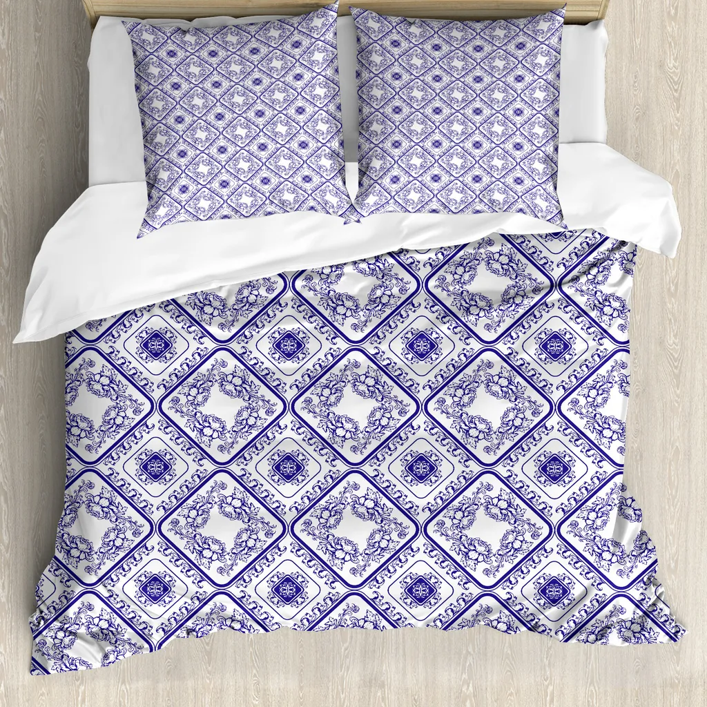 Copripiumino Floreale ABAKUHAUS Antiacaro Microfibra 200x200