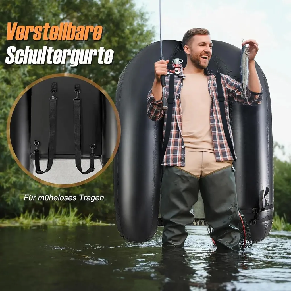 Float Tube de Pêche Gonflable - Idéal pour Lacs et Rivières - 2