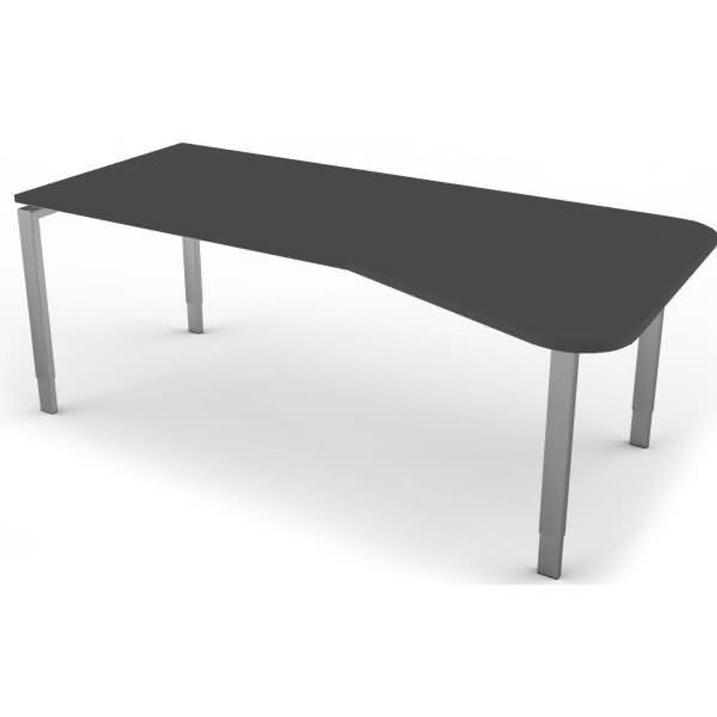 Freiformtisch StageOne Form 5 BxT 195x80/100cm anthrazit
